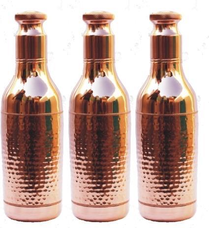 Copper Bottle Hammered 